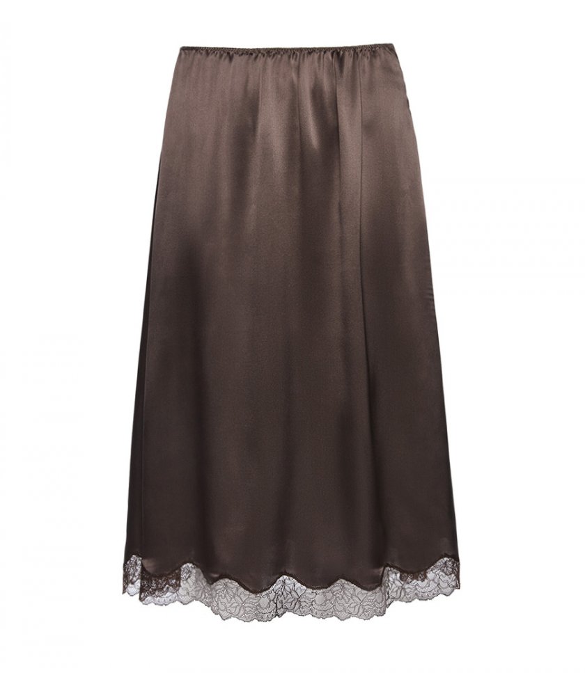 CLOTHES - LACE TRIM SLIP SKIRT