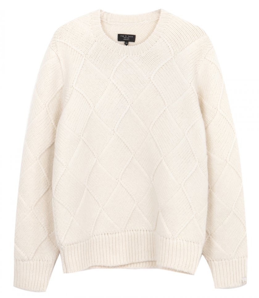RAG & BONE - HAND KNIT ENTRELAC SWEATER