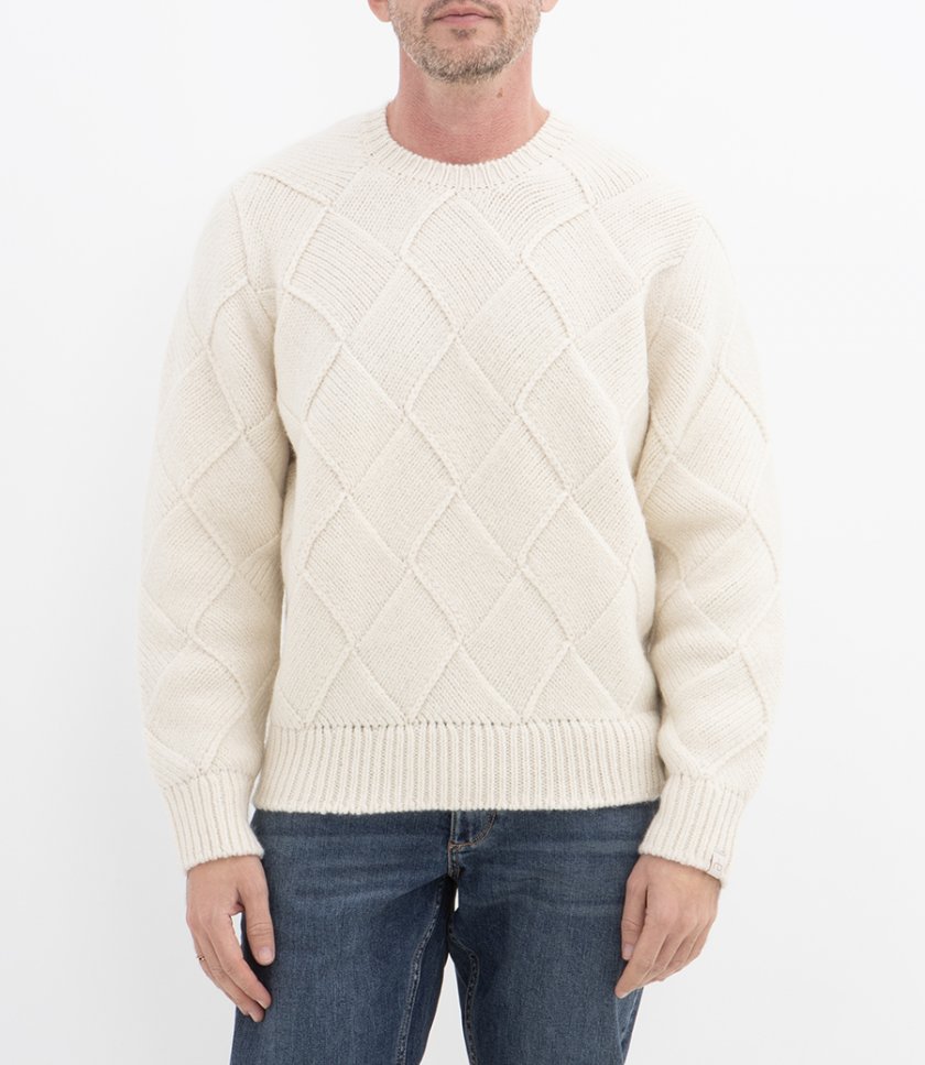 HAND KNIT ENTRELAC SWEATER