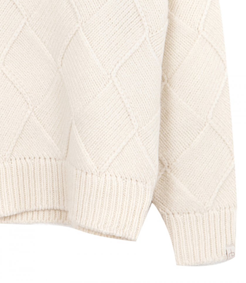 HAND KNIT ENTRELAC SWEATER