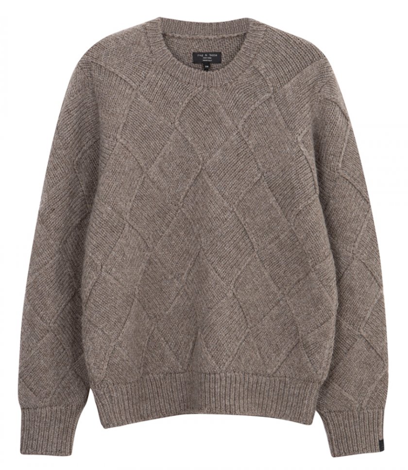 RAG & BONE - HAND KNIT ENTRELAC SWEATER