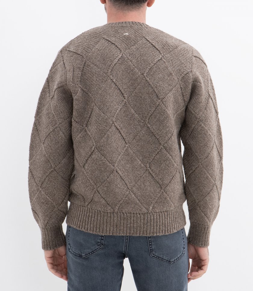 HAND KNIT ENTRELAC SWEATER