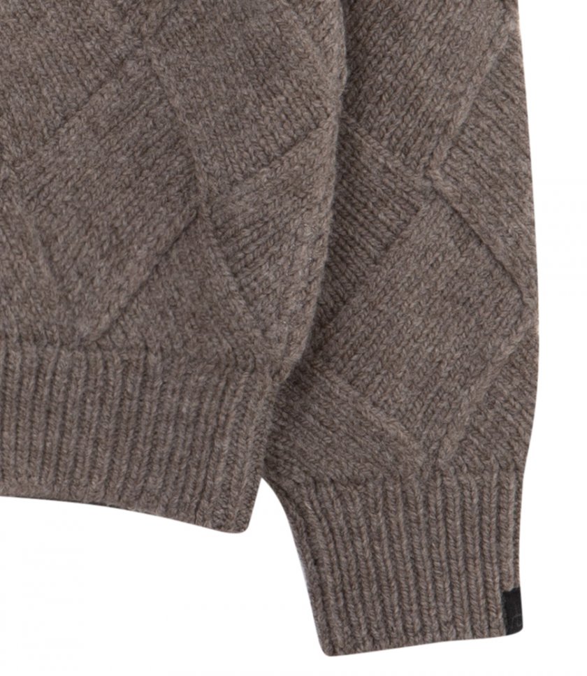 HAND KNIT ENTRELAC SWEATER