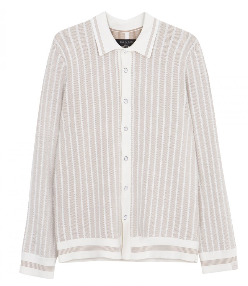 RAG & BONE - HARVEY RIB LS SHIRT