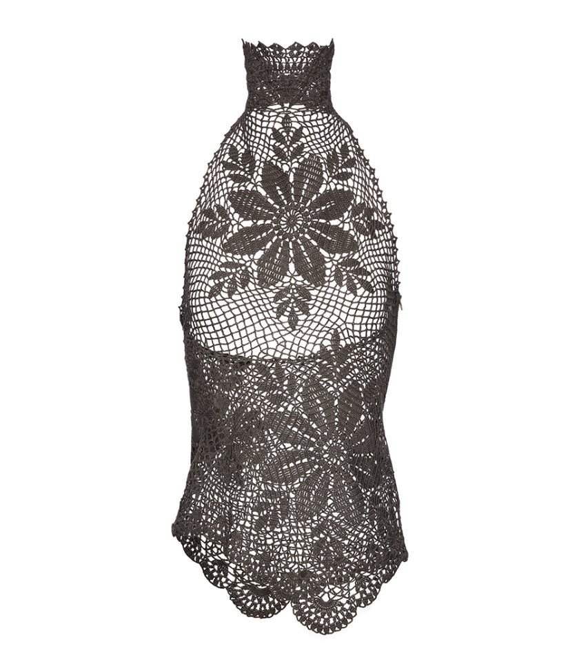 CLOTHES - CROCHET HALTER TOP