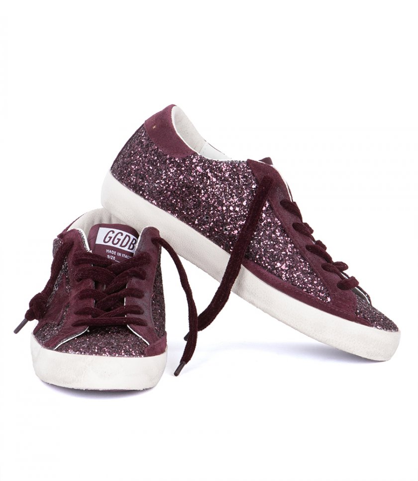 BURGUNDY SUEDE STAR SUPER-STAR
