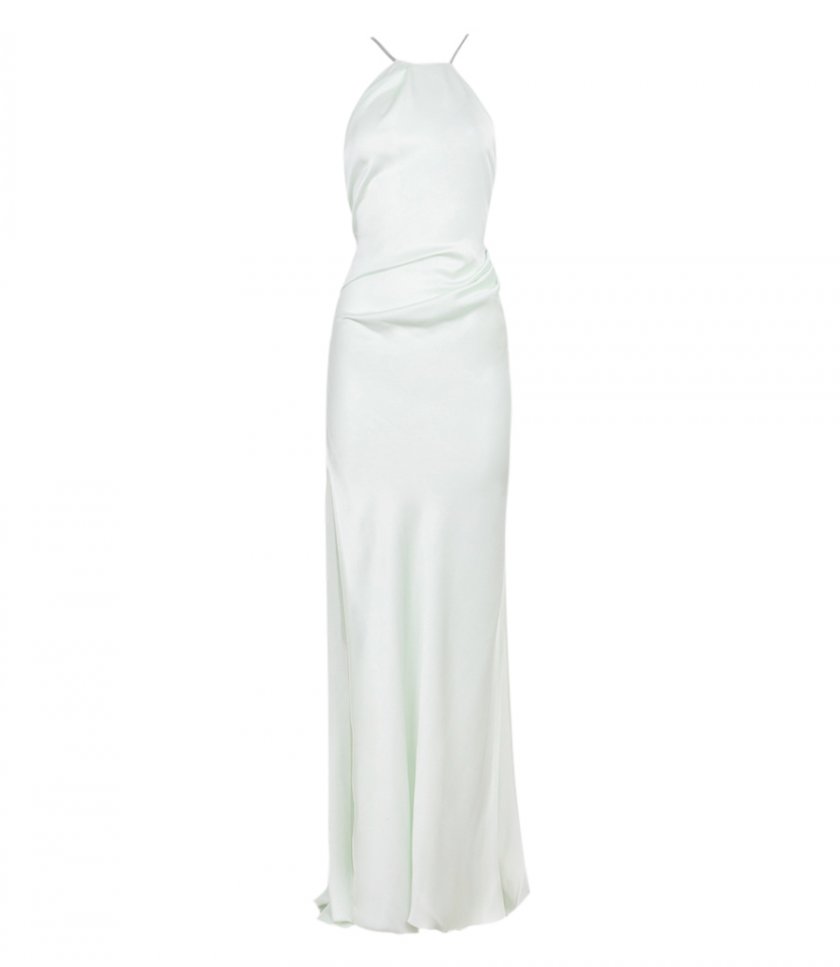 CLOTHES - CHAIN DETAIL HALTER GOWN
