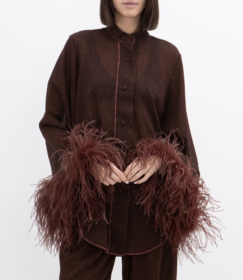 LUMIERE PLUMAGE LONG SHIRT