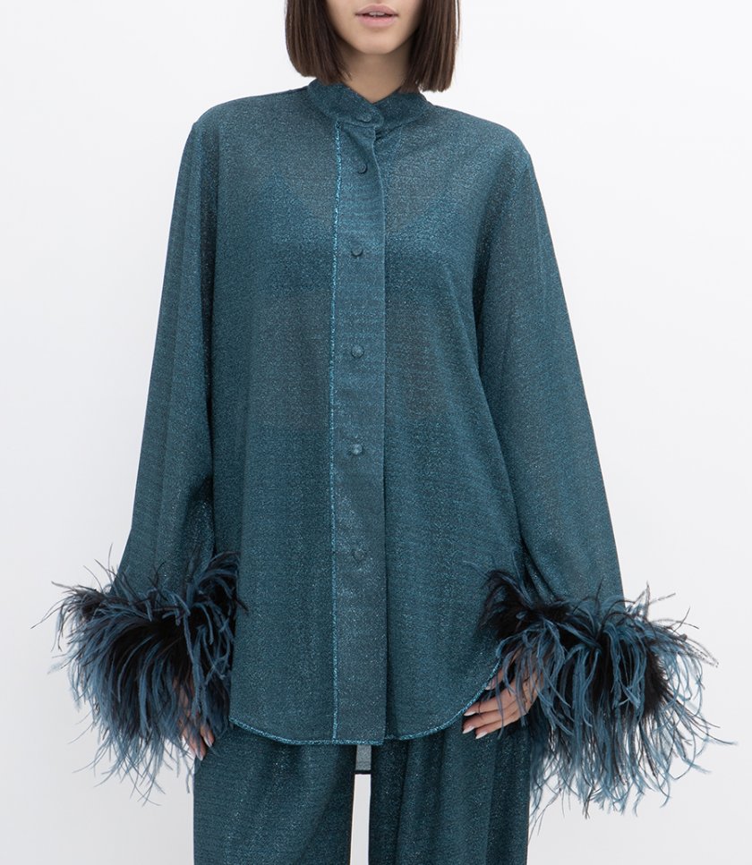LUMIERE PLUMAGE LONG SHIRT