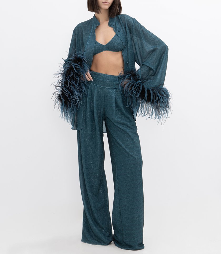 LUMIERE PLUMAGE LONG SHIRT