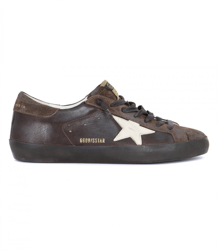 GOLDEN GOOSE  - WHITE LEATHER STAR SUPER-STAR