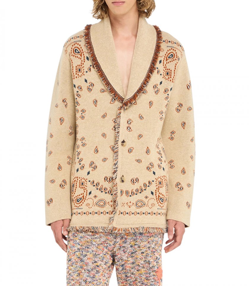 BANDANA JACQUARD CARDIGAN