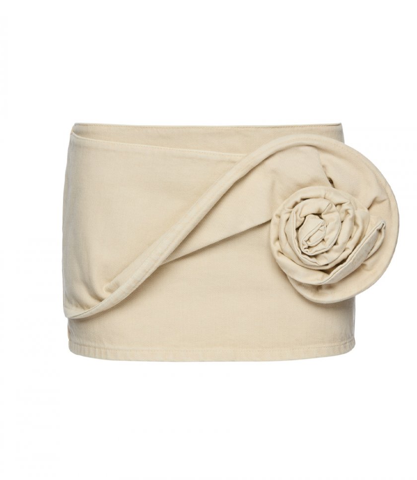 CLOTHES - SCULPTURAL FLOWER DENIM SKIRT
