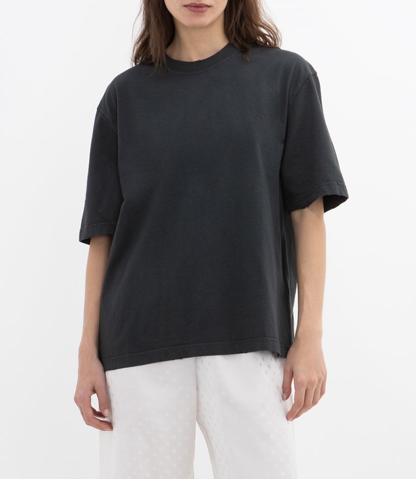 RELAXED FIT T-SHIRT REVERSE LOGO PATCH