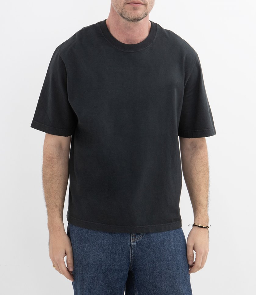 RELAXED FIT T-SHIRT REVERSE LOGO PATCH