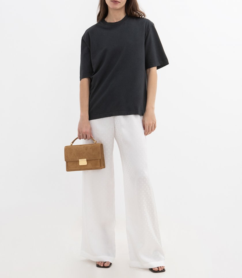 RELAXED FIT T-SHIRT REVERSE LOGO PATCH