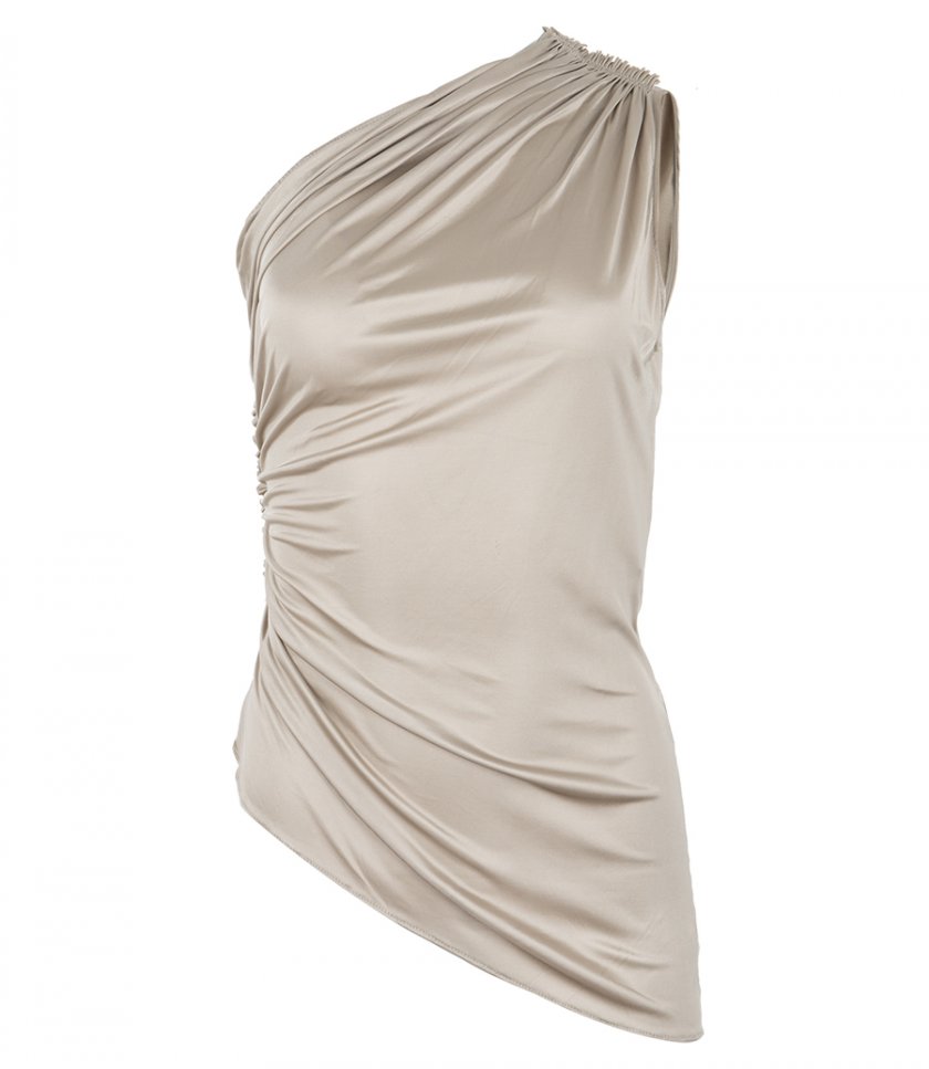 CLOTHES - RUCHED ASYMMETRIC TOP