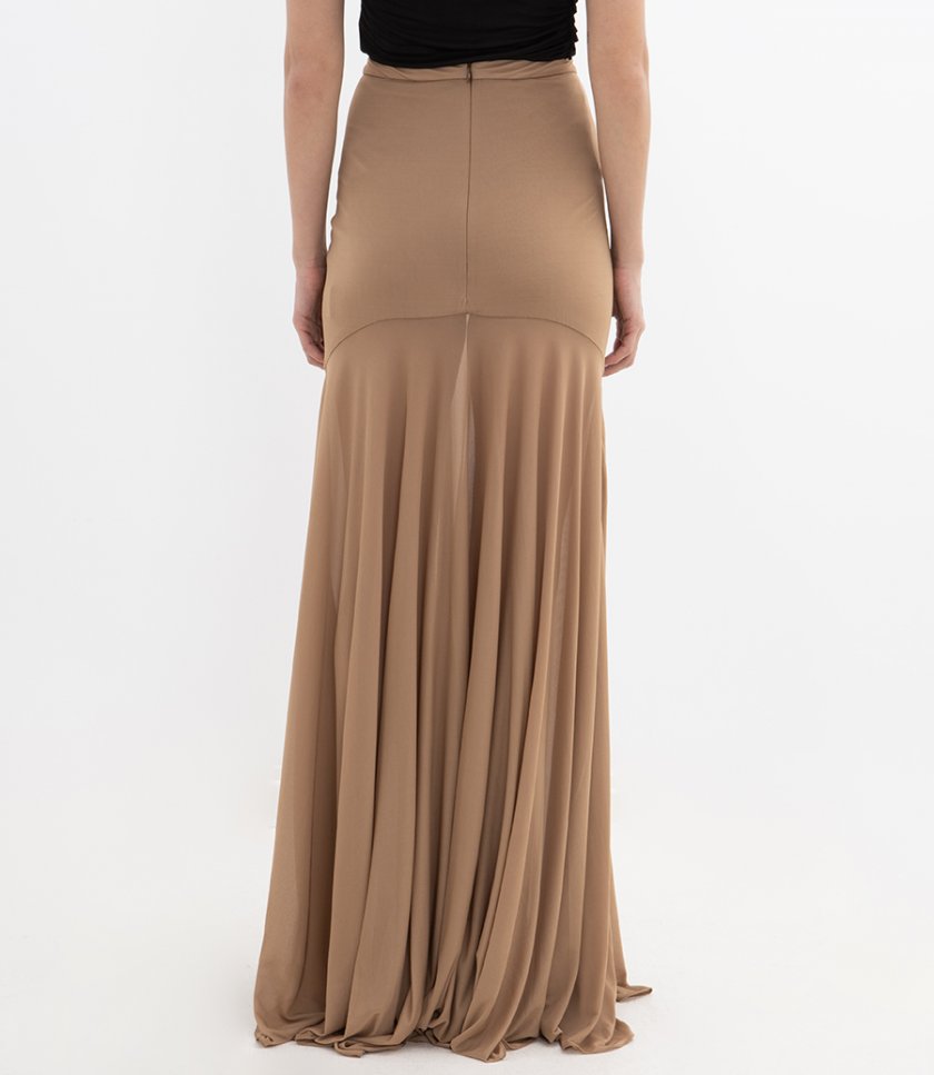 LONG GODET SKIRT