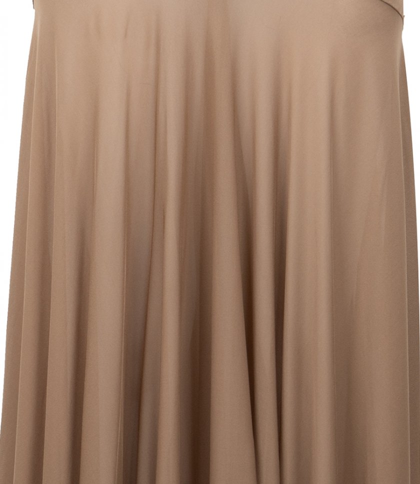 LONG GODET SKIRT