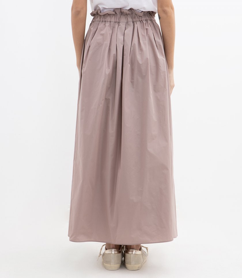 NEW TECHNO TAFFETA SKIRT