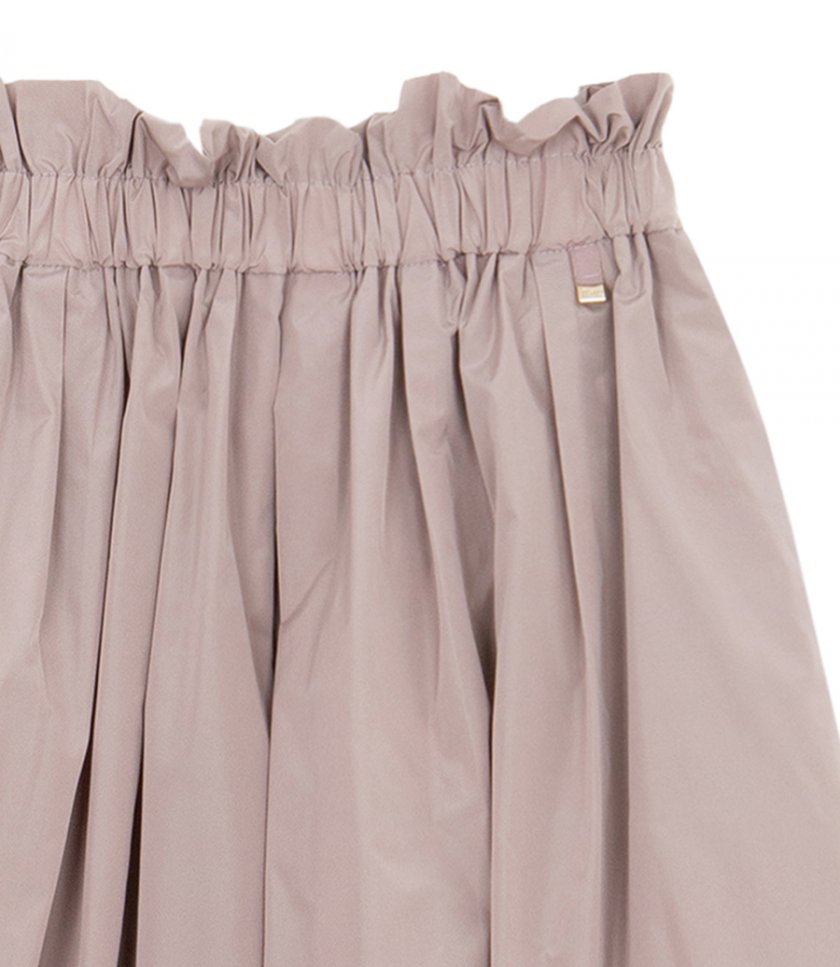 NEW TECHNO TAFFETA SKIRT