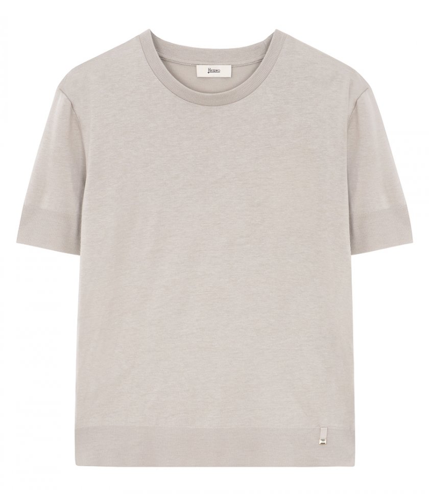 CLOTHES - T-SHIRT IN GLAM KNIT EFFECT