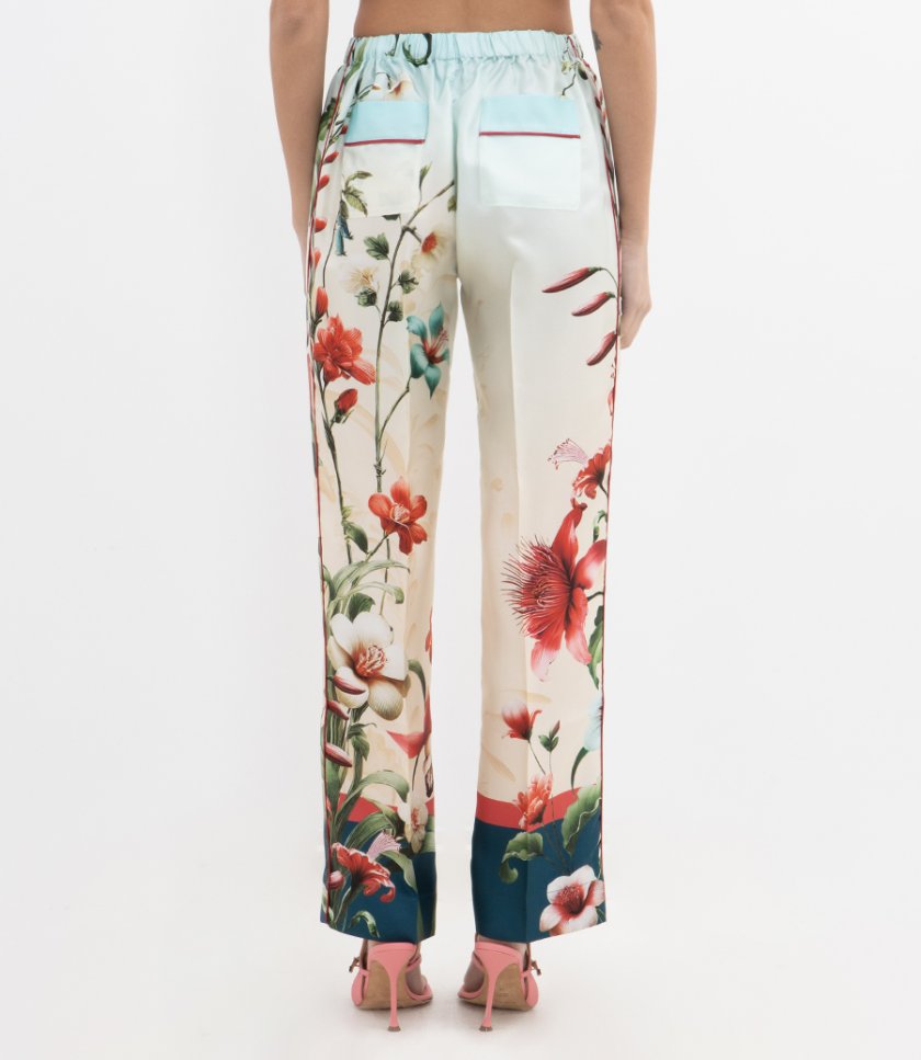 CUFFED HIGH PIPING PANTS