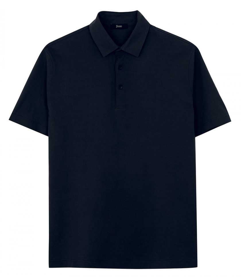 HERNO - JERSEY CREPE POLO SHIRT