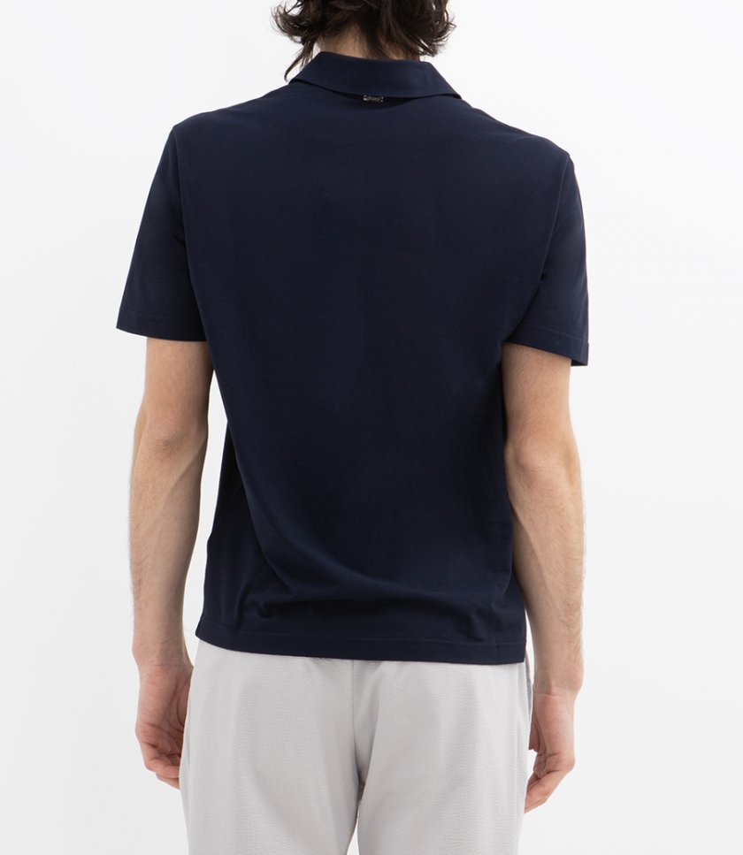 JERSEY CREPE POLO SHIRT