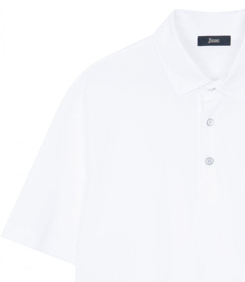 JERSEY CREPE POLO SHIRT