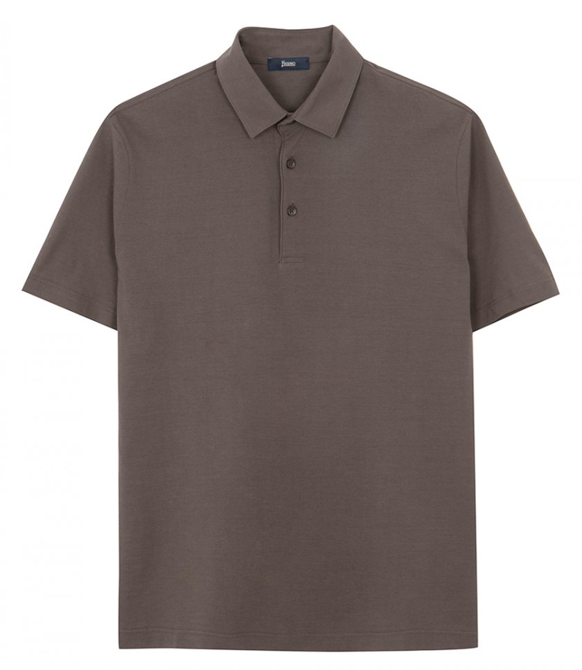 JERSEY CREPE POLO SHIRT