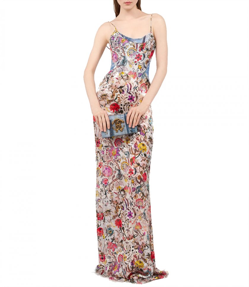 FLORENTINE FLOWERS PRINT DRESS