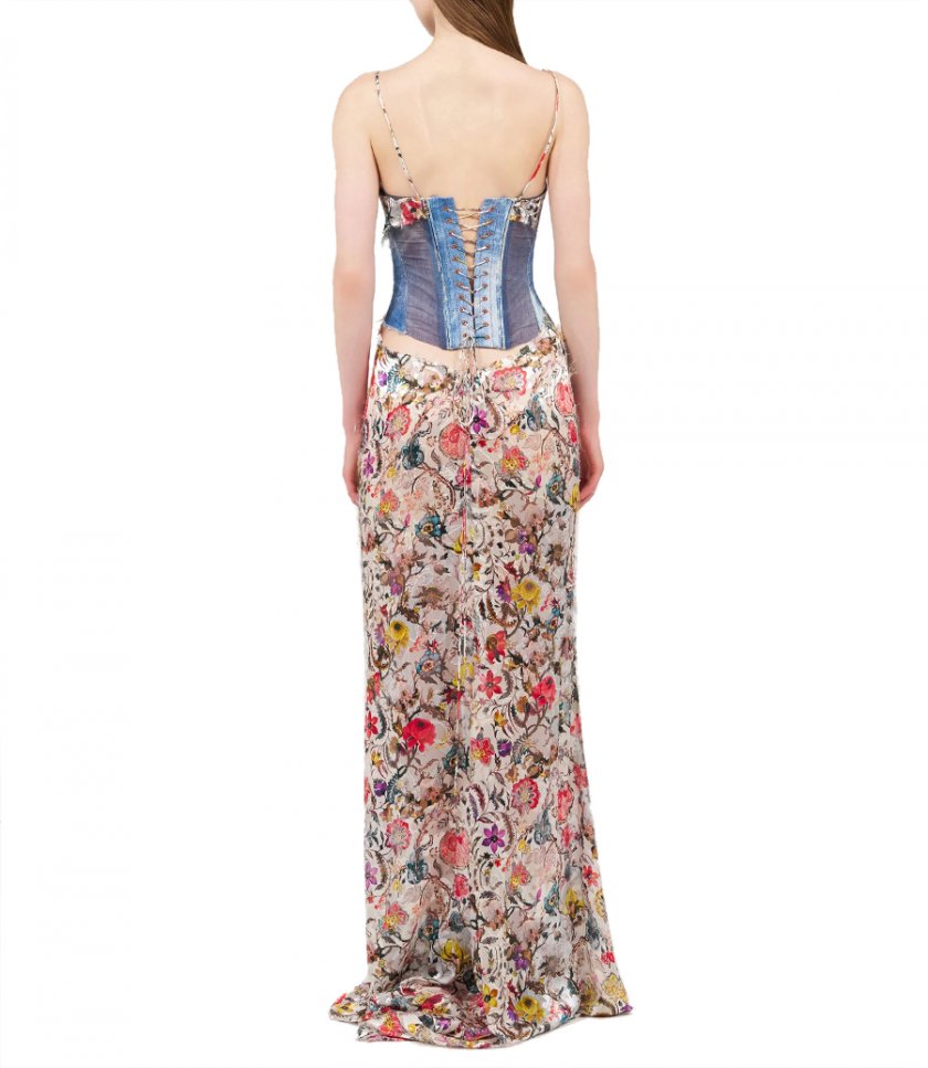 FLORENTINE FLOWERS PRINT DRESS