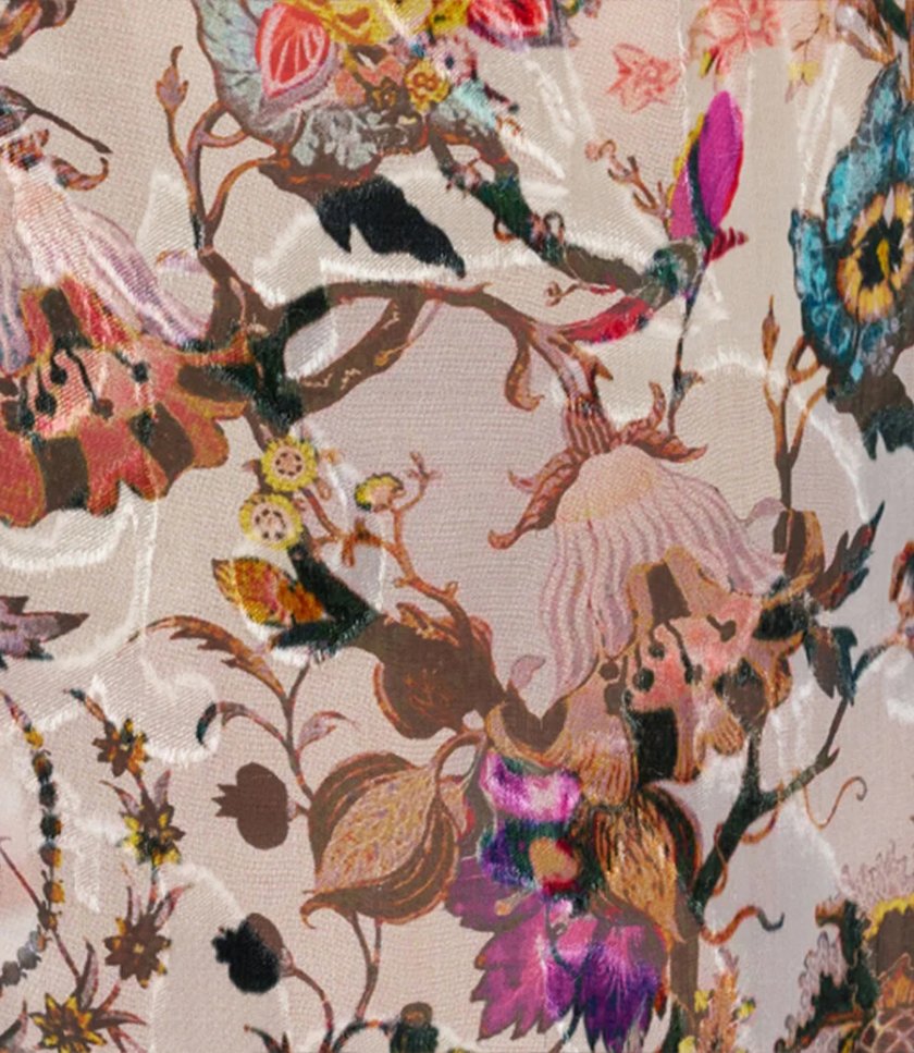 FLORENTINE FLOWERS PRINT DRESS