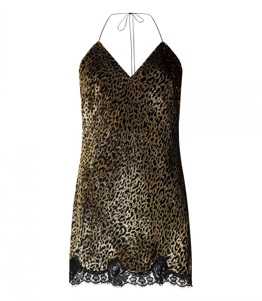 CLOTHES - MACRO LEOPARD PRINT DRESS