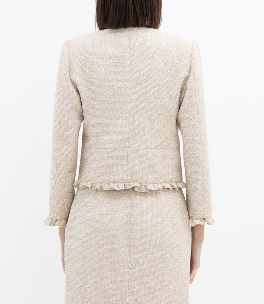 SEQUIN TWEED JACKET