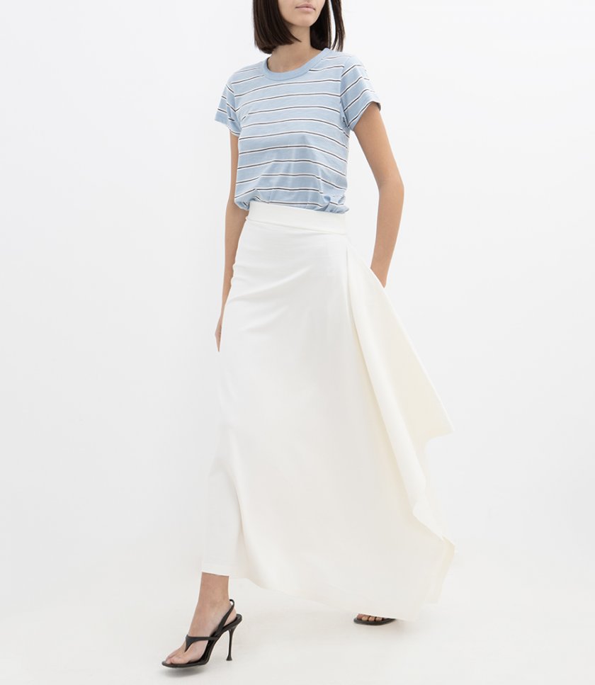 ZERO WASTE DRAPED LONG SKIRT