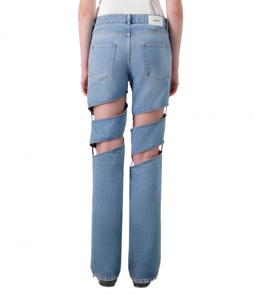 SPIRAL DENIM PANTS
