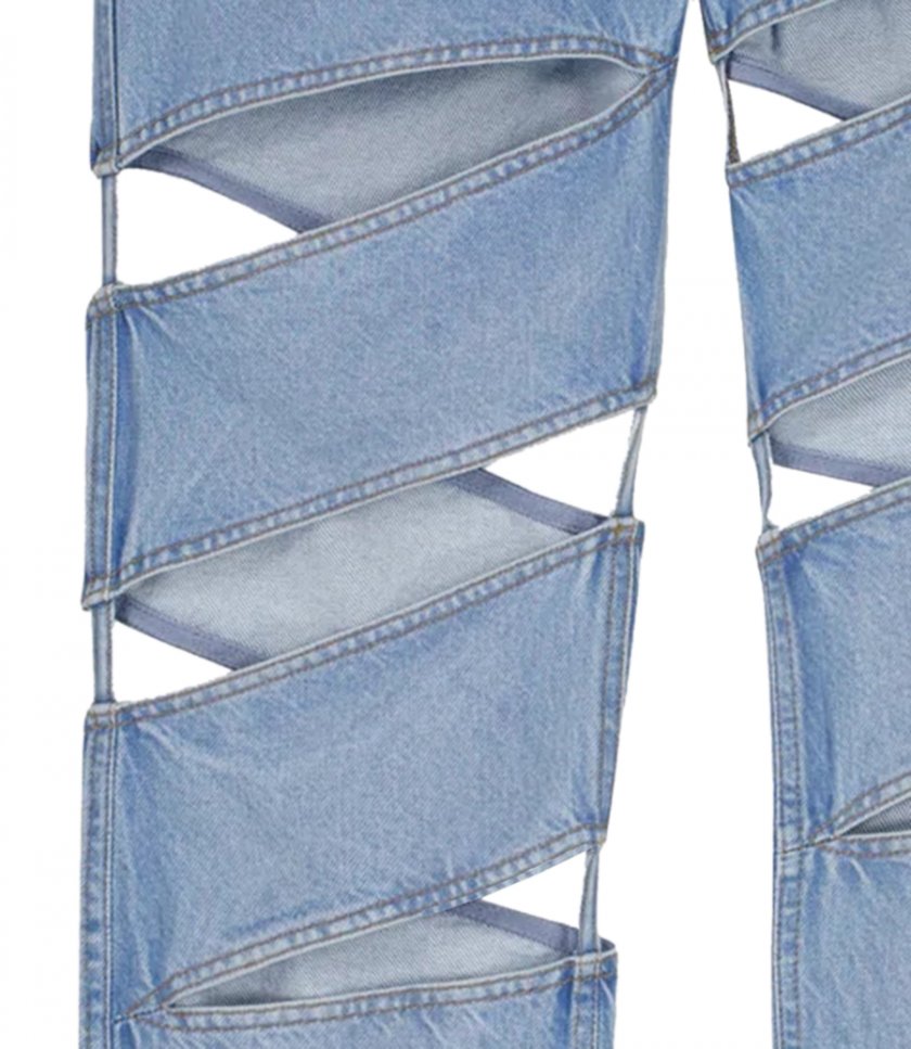 SPIRAL DENIM PANTS