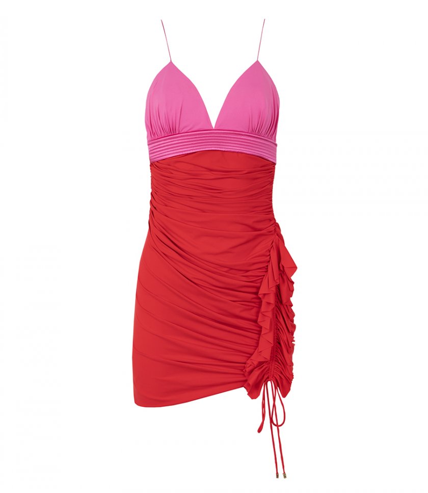 CLOTHES - RUCHED MINI DRESS