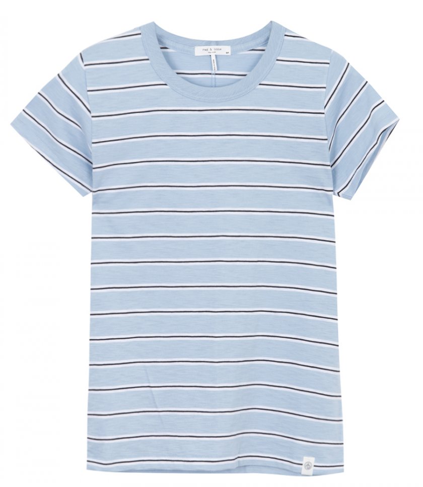 RAG & BONE - THE SLUB STRIPED TEE