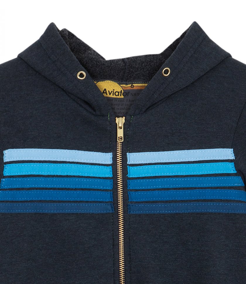 KIDS 5 STRIPE KIDS HOODIE