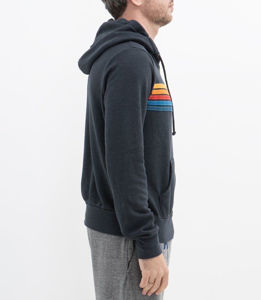 5 STRIPE ZIP HOODIE