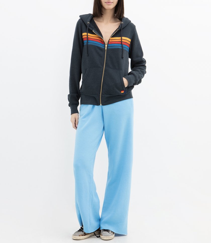 5 STRIPE ZIP HOODIE