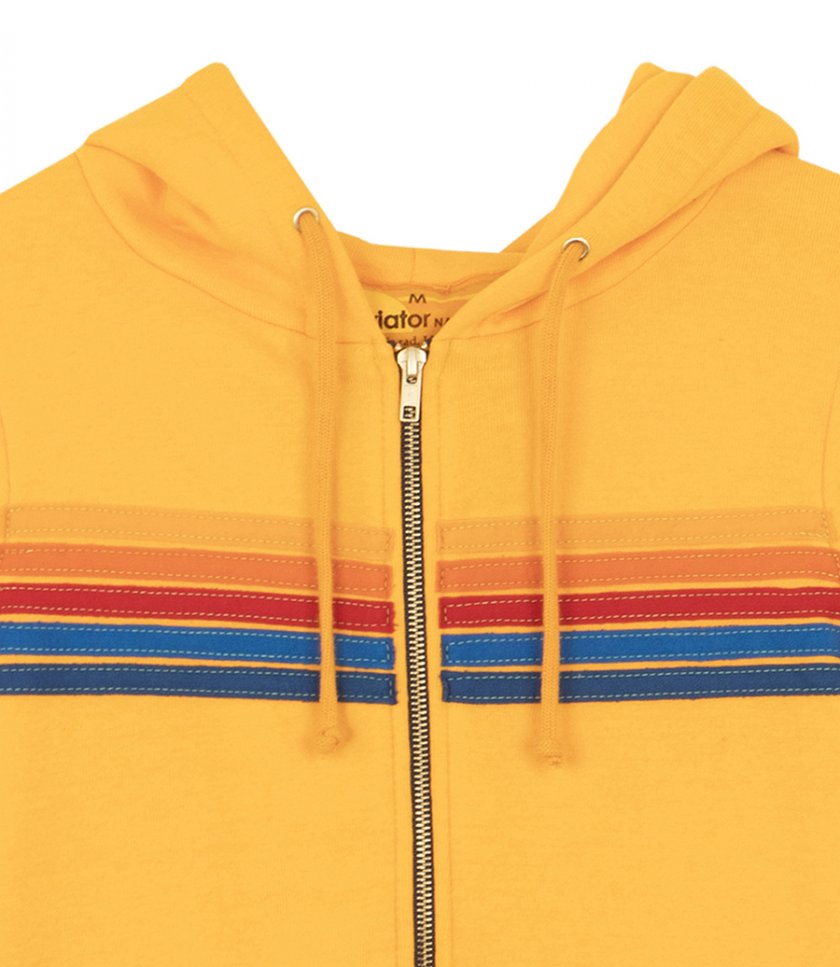 5 STRIPE ZIP HOODIE