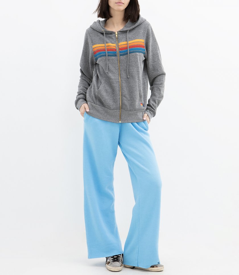 5 STRIPE ZIP HOODIE