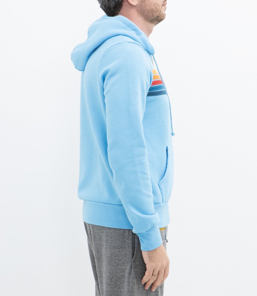 5 STRIPE ZIP HOODIE