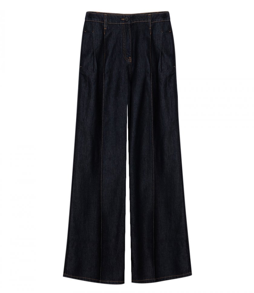 CLOTHES - WIDE-LEG DENIM PANTS