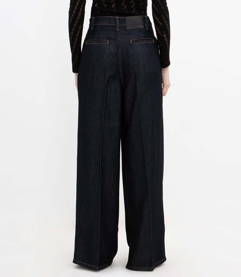 WIDE-LEG DENIM PANTS