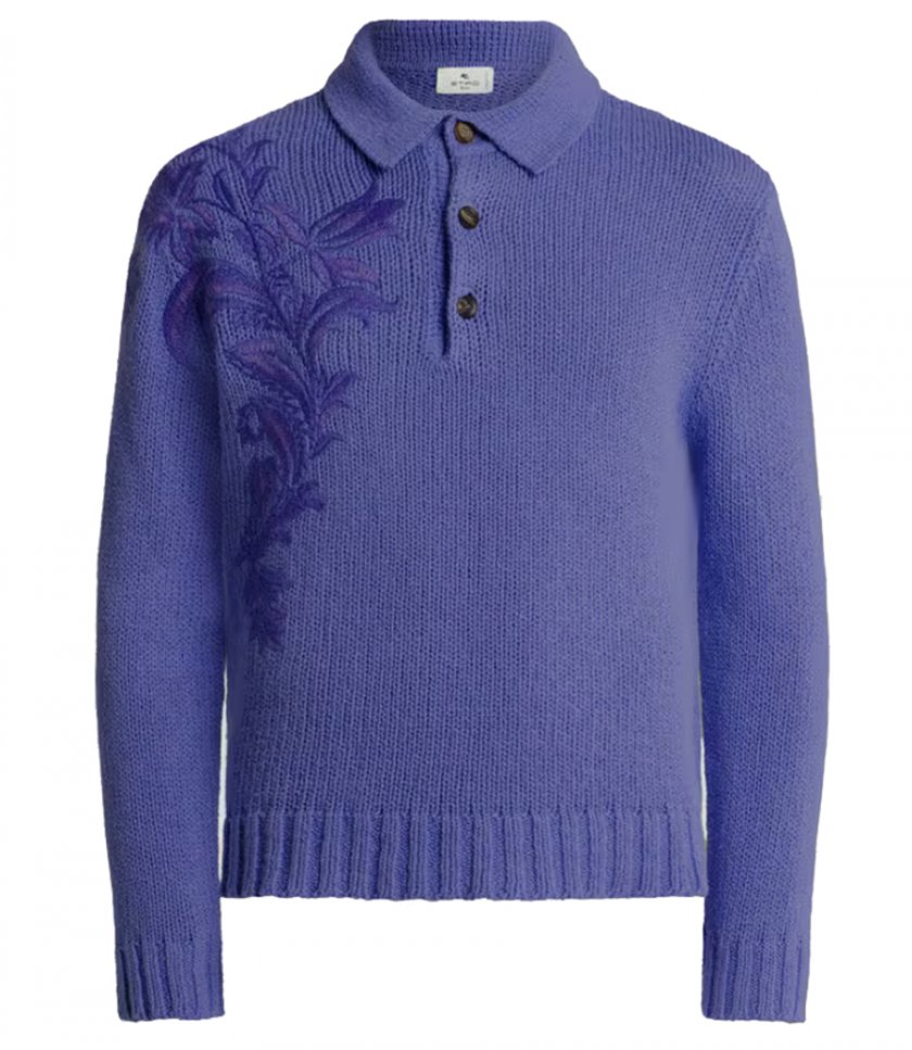 ETRO - KNITTED POLO L/S
